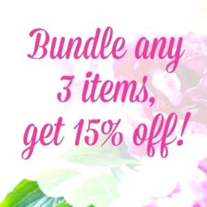 BUNDLE 3 and save 15%